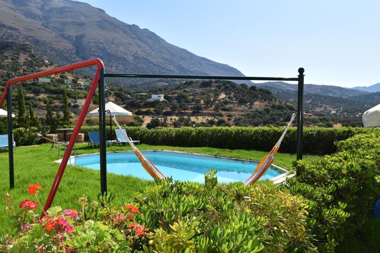 Triopetra Luxury Villas Fournou Lago Bagian luar foto