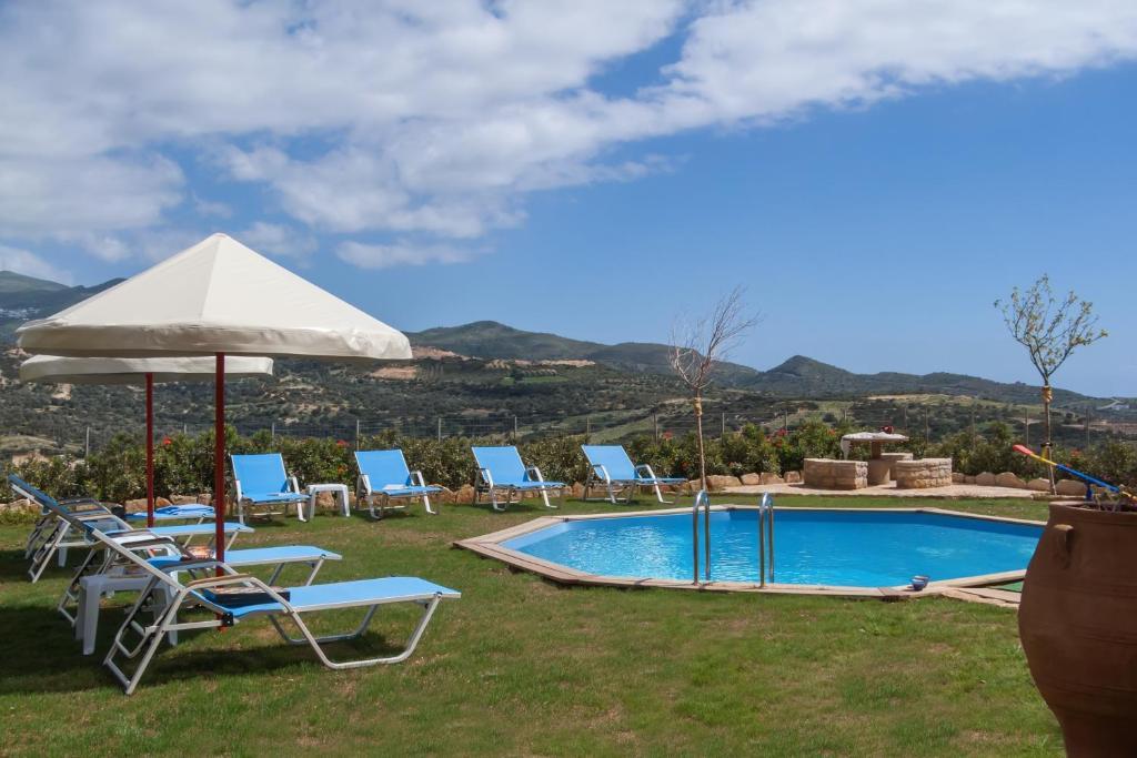 Triopetra Luxury Villas Fournou Lago Bagian luar foto